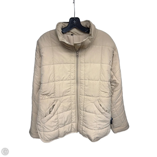 Jacket Puffer & Quilted By Clothes Mentor In Tan, Size: L