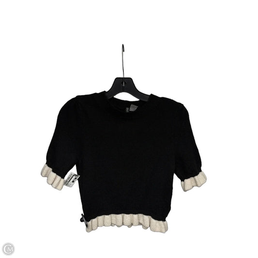 Top Short Sleeve By Divided In Black & White, Size: Xs