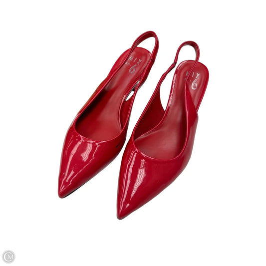 Shoes Heels Kitten By Mix No 6 In Red, Size: 8
