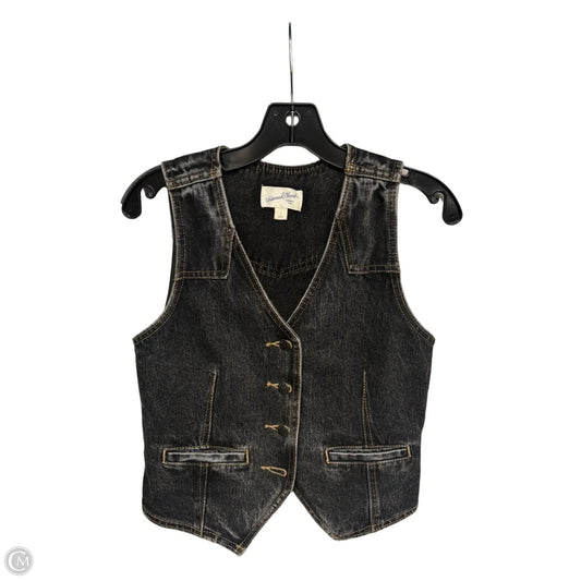 Top Sleeveless By Universal Thread In Black Denim, Size: 4