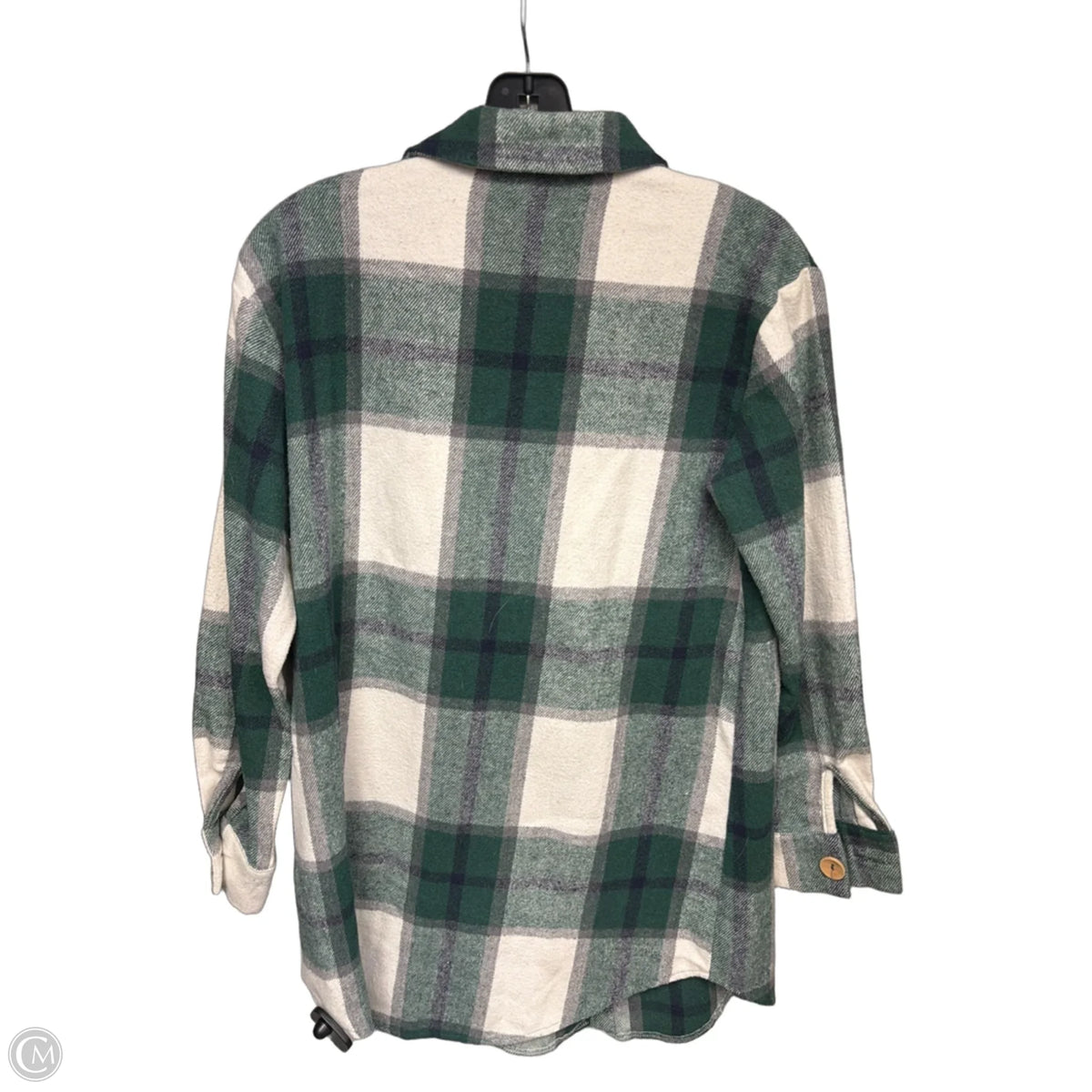 Top Long Sleeve By Clothes Mentor In Plaid Pattern, Size: S