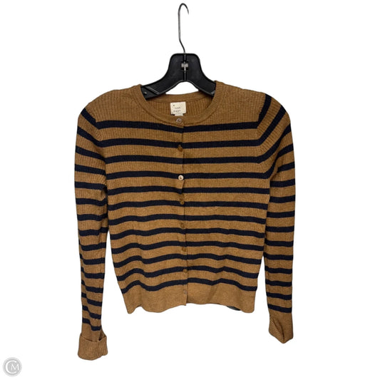 Top Long Sleeve By A New Day In Striped Pattern, Size: Xs