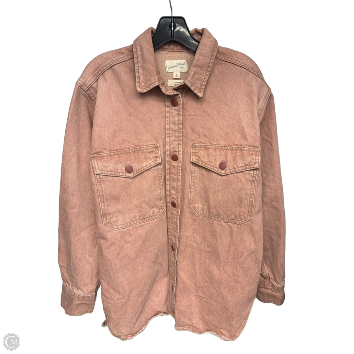 Jacket Shirt By Universal Thread In Pink, Size: M