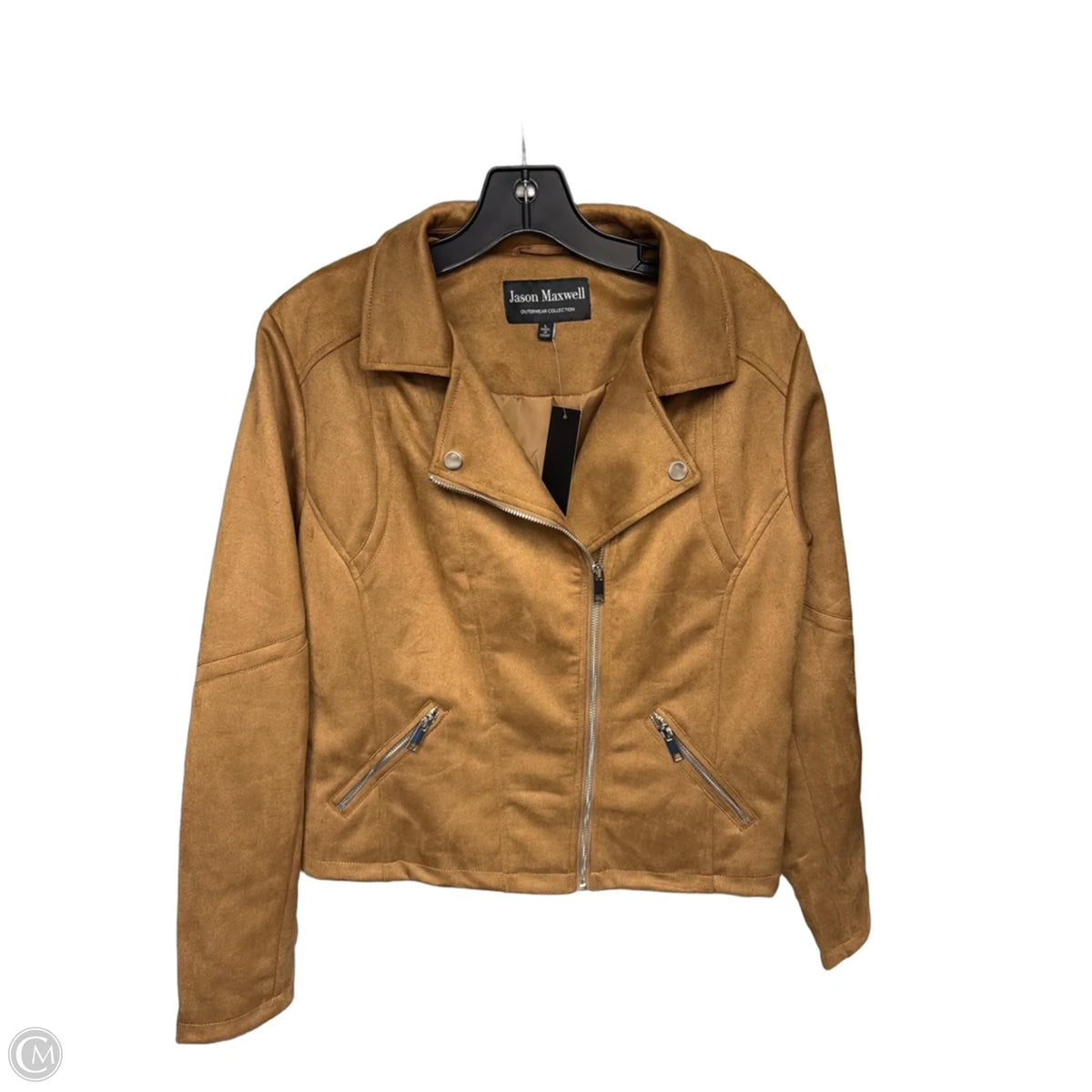 Jacket Moto By Jason Maxwell In Brown, Size: L