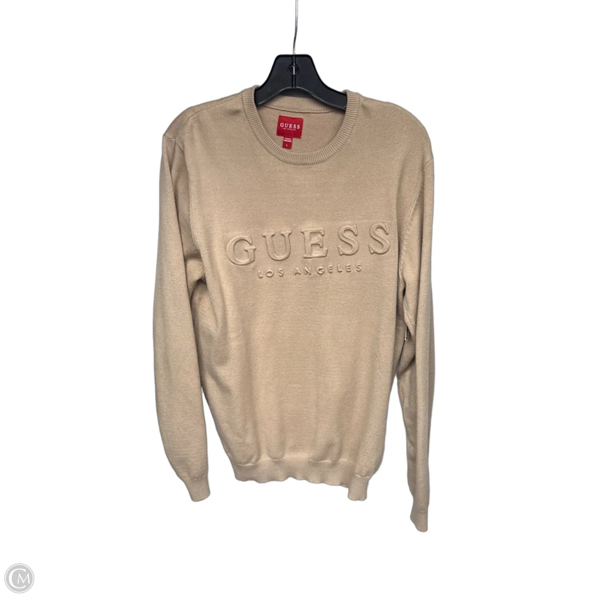 Sweater By Guess In Tan, Size: L