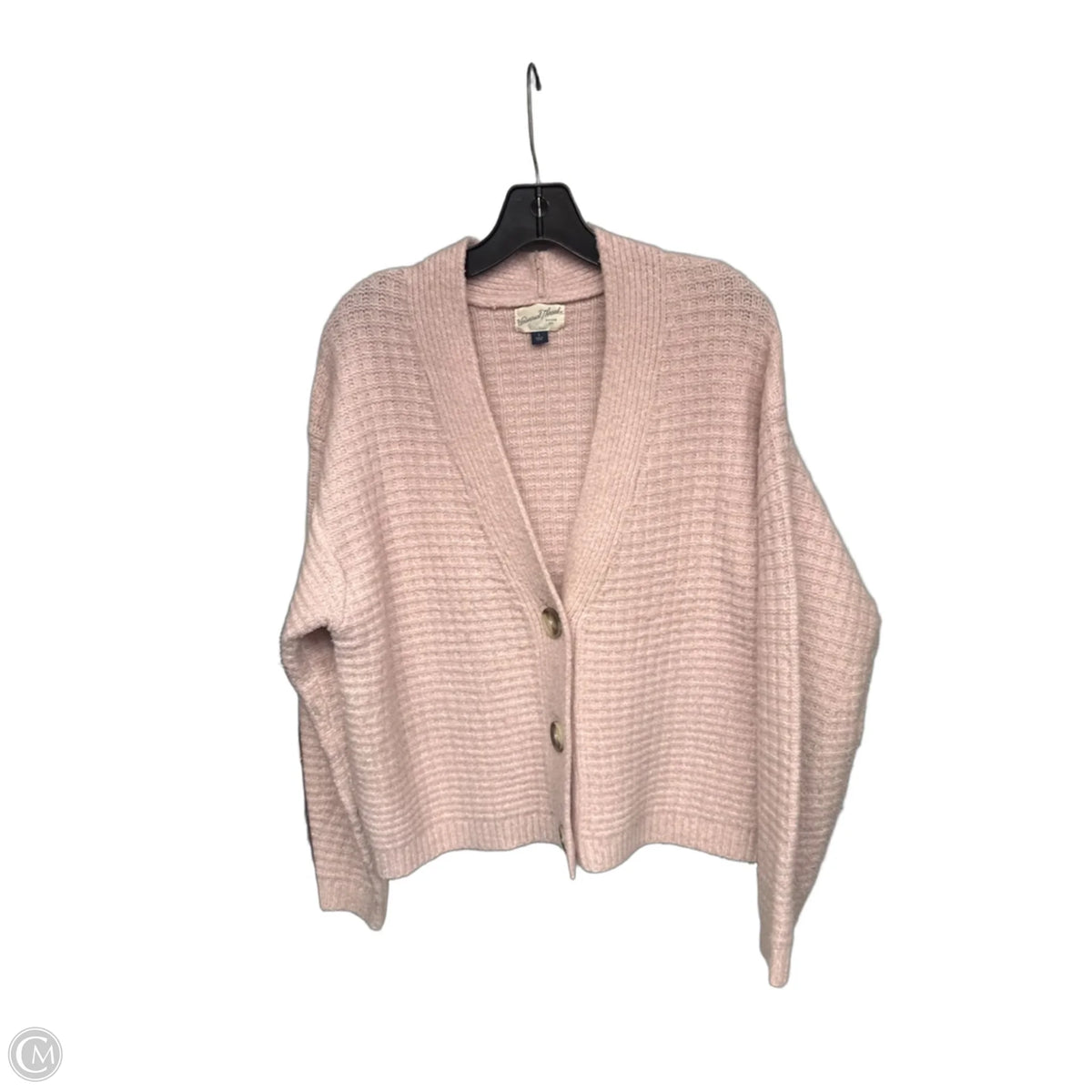 Sweater Cardigan By Universal Thread In Pink, Size: L