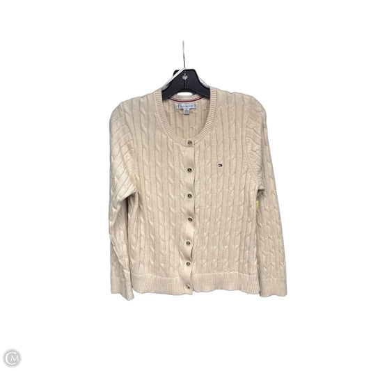 Cardigan By Tommy Hilfiger In Cream, Size: Xl