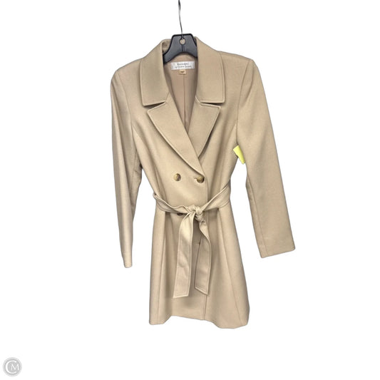 Coat Trench Coat By Tahari By Arthur Levine In Tan, Size: 4