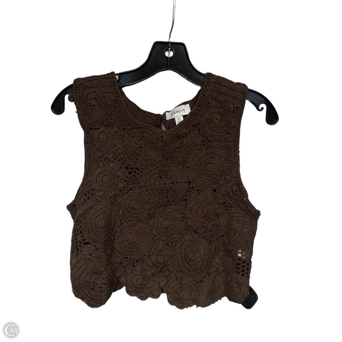 Top Sleeveless By Evereve In Brown, Size: Xs