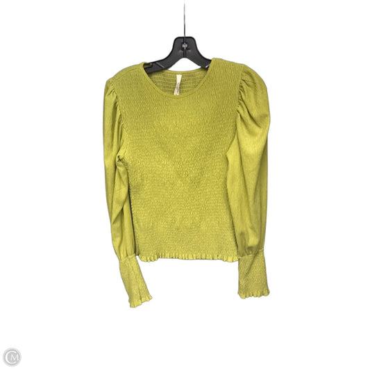 Top Long Sleeve By Anthropologie In Green, Size: M