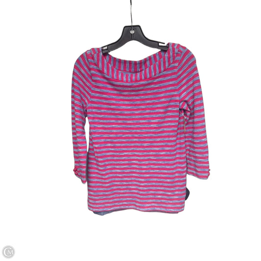 Top 3/4 Sleeve By Talbots In Striped Pattern, Size: Xs