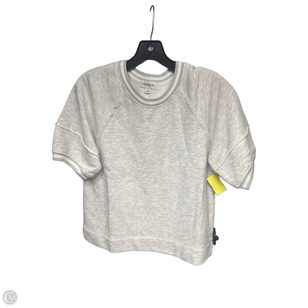 Top Short Sleeve By Evereve In Grey, Size: S