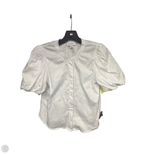 Top Short Sleeve By Evereve In White, Size: Xs