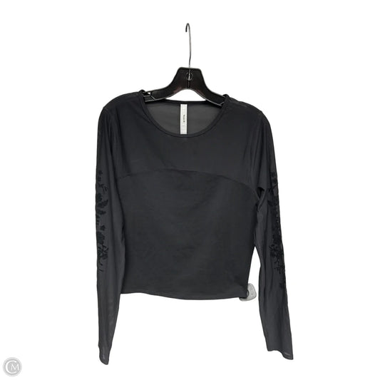 Top Long Sleeve By Athleta In Black, Size: M