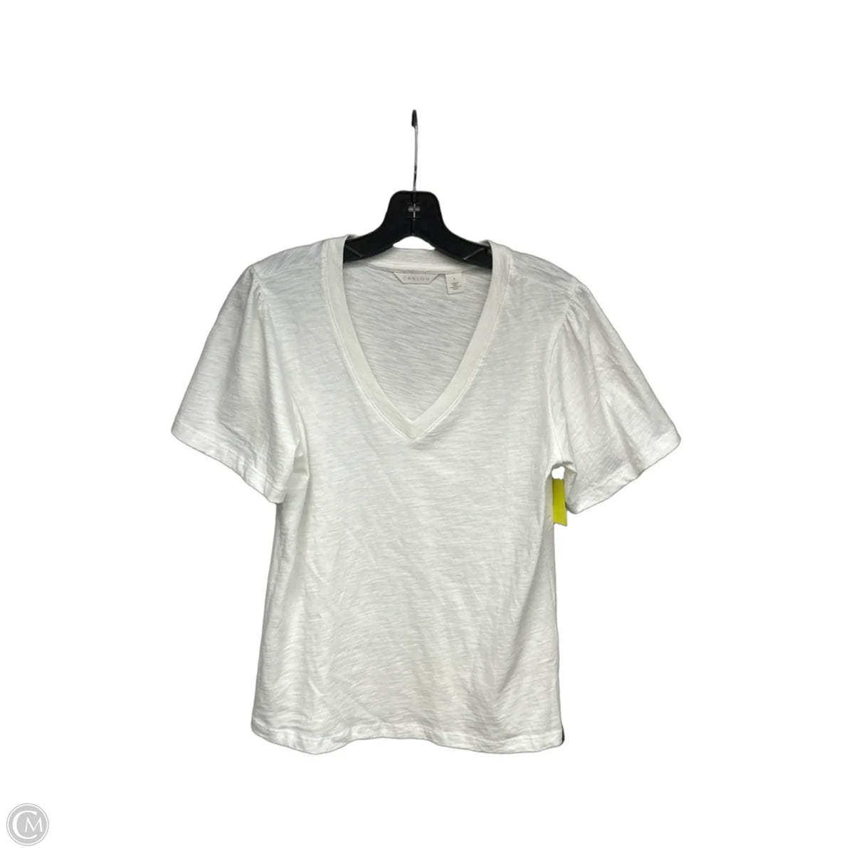 Top Short Sleeve By Caslon In Cream, Size: S