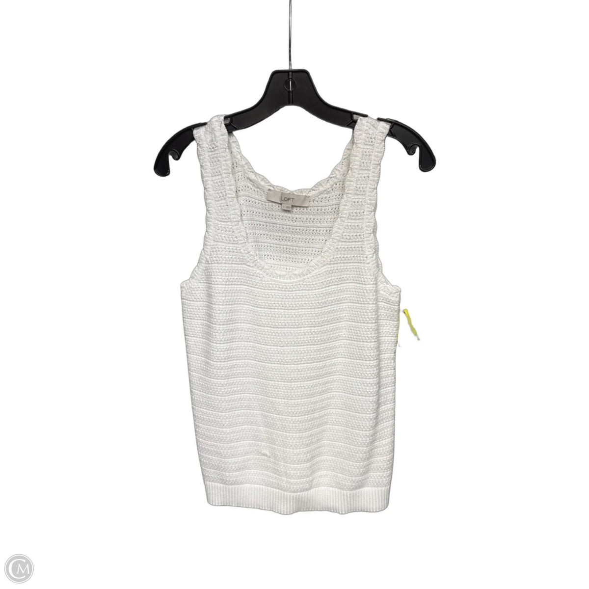 Top Sleeveless By Loft In White, Size: S