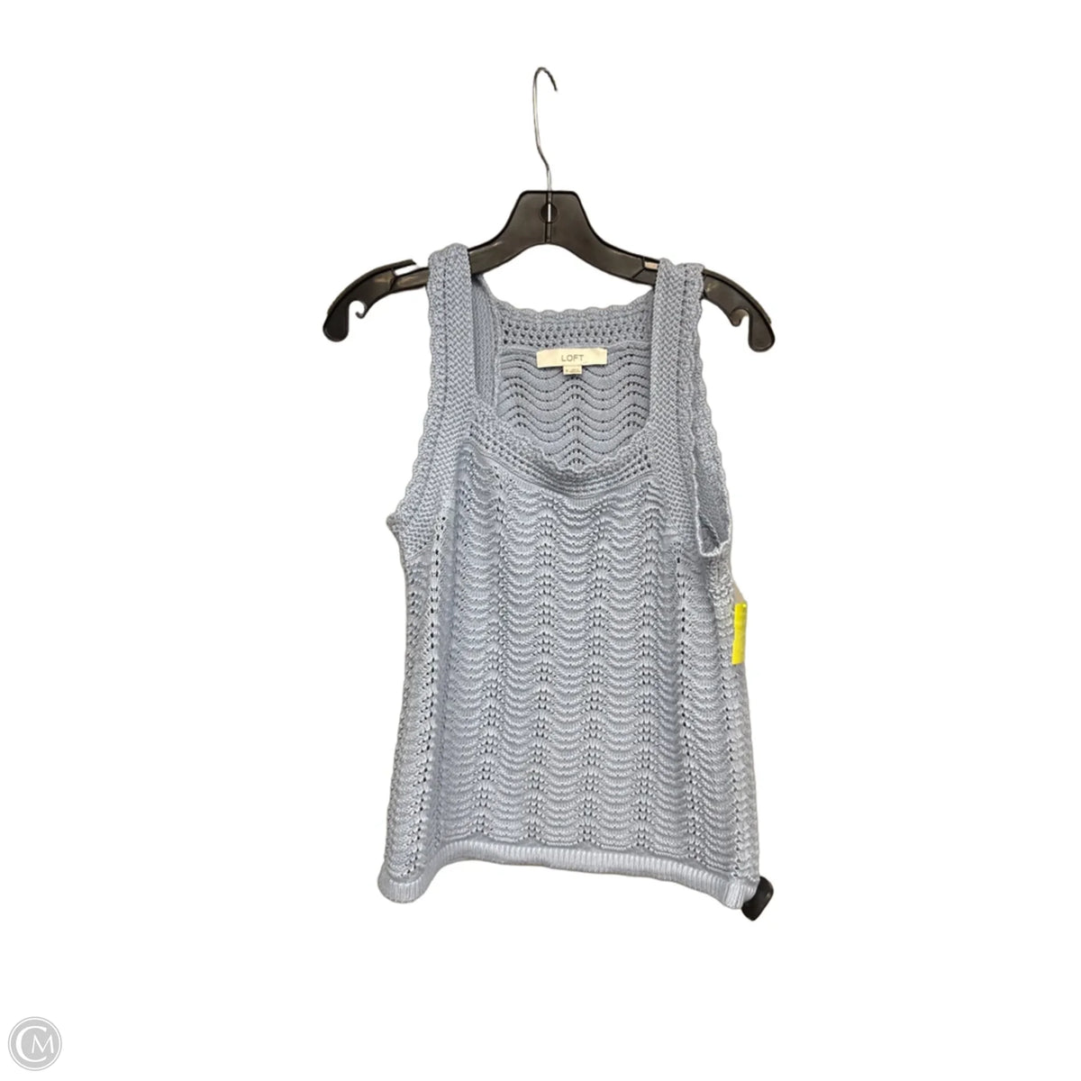Top Sleeveless By Loft In Blue, Size: M