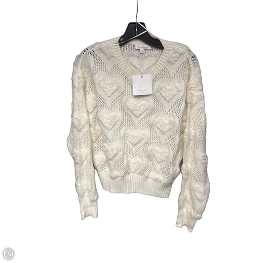 Sweater By Clothes Mentor In Cream, Size: M
