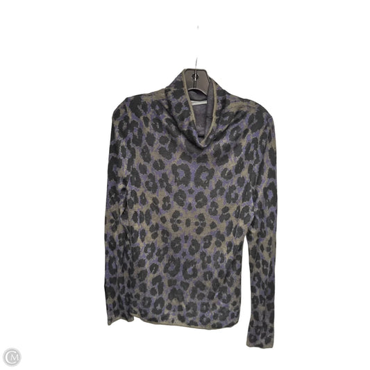 Top Long Sleeve By Anthropologie In Animal Print, Size: M
