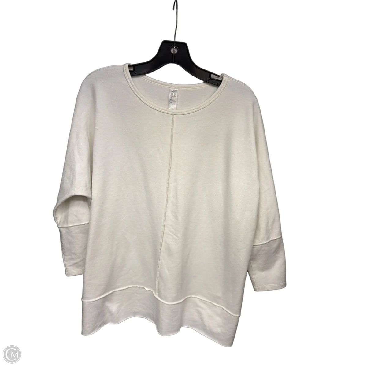 Top 3/4 Sleeve By Spanx In Cream, Size: M