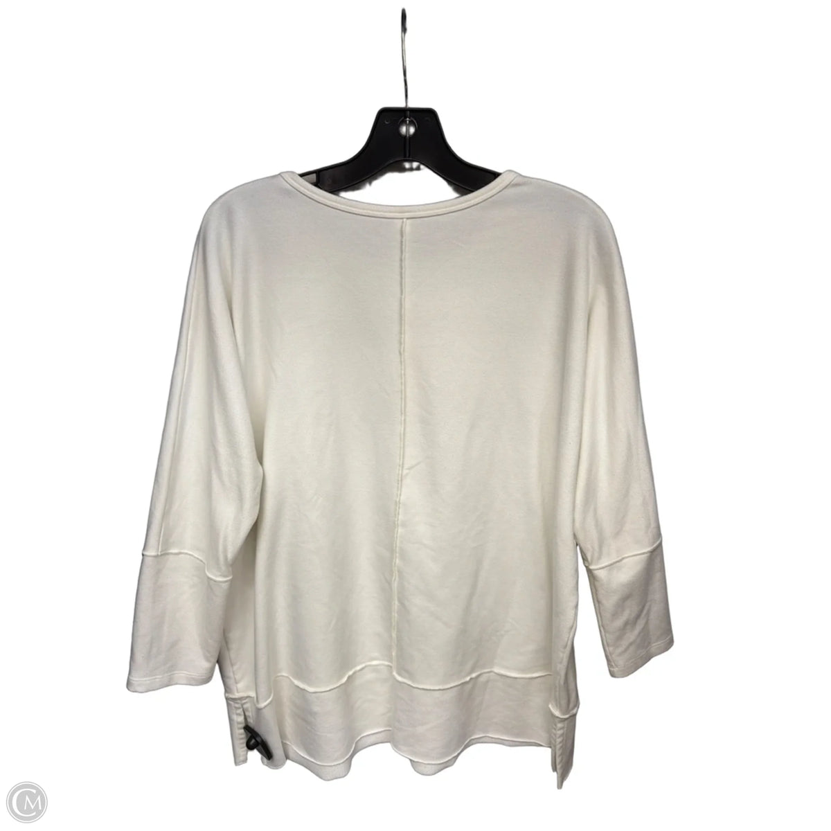Top 3/4 Sleeve By Spanx In Cream, Size: M