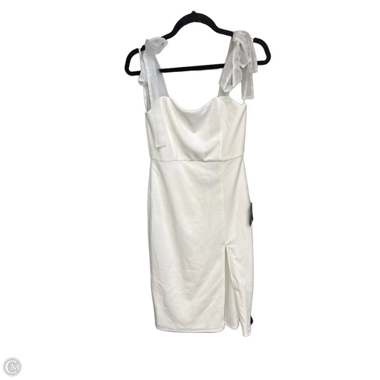 Dress Party Midi By Lulus In White, Size: S