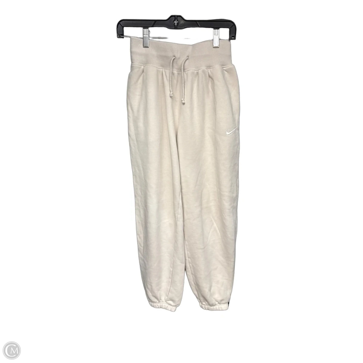 Athletic Pants By Nike In Cream, Size: S