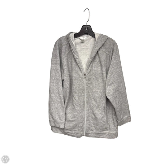 Sweatshirt Hoodie By Cj Banks In Grey, Size: 2x