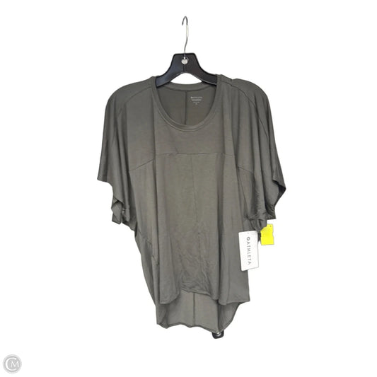 Athletic Top Short Sleeve By Athleta In Green, Size: M