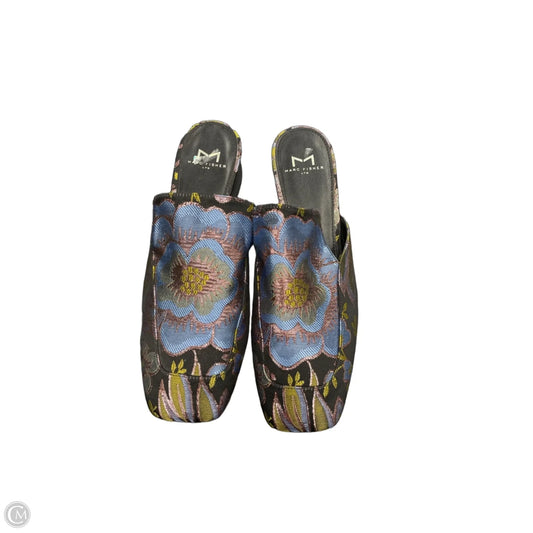 Shoes Heels Block By Marc Fisher In Blue & Pink, Size: 8