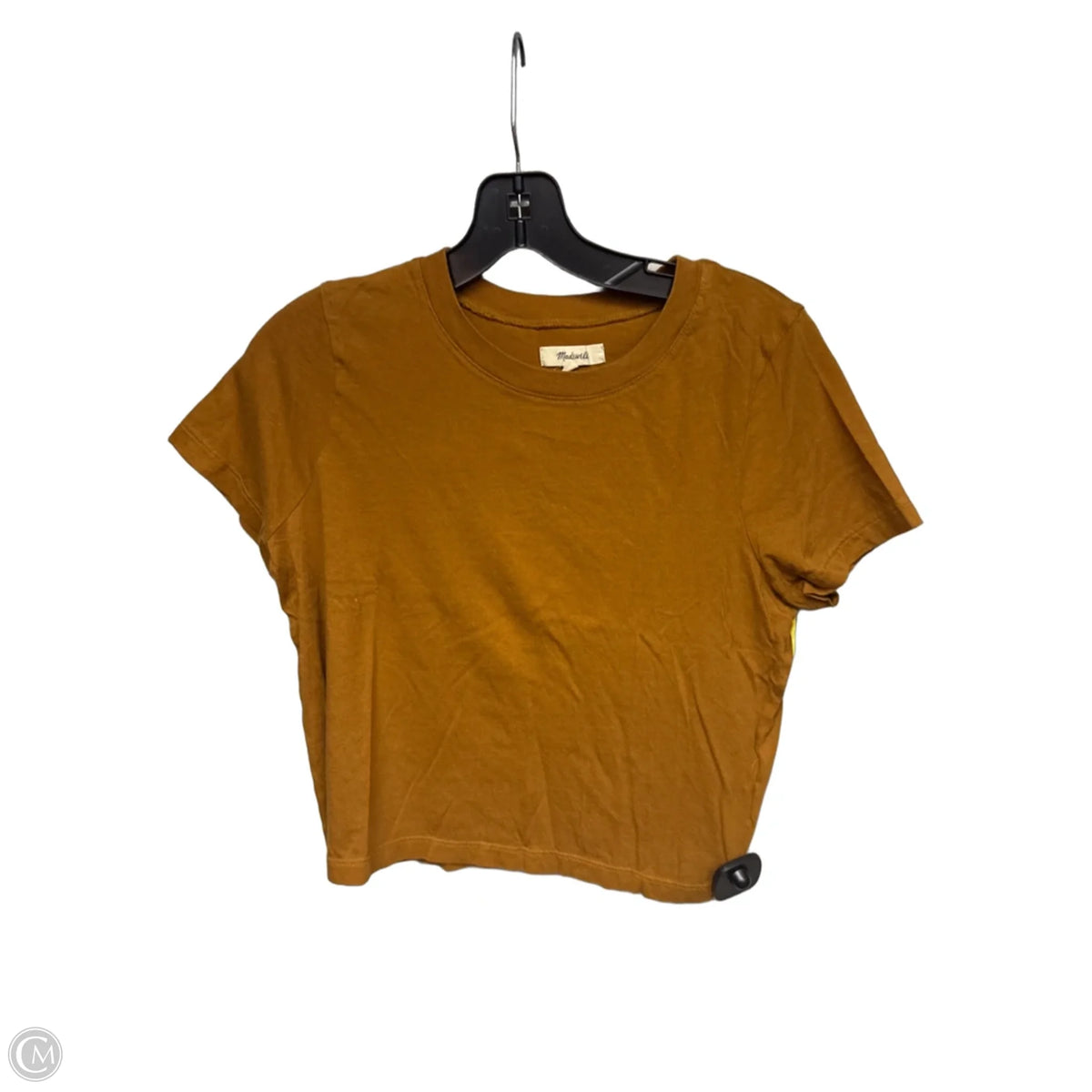 Top Short Sleeve Basic By Madewell In Brown, Size: Xs