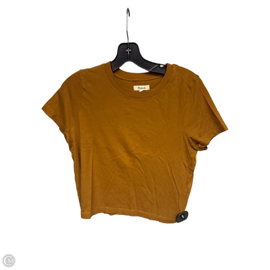 Top Short Sleeve Basic By Madewell In Brown, Size: Xs
