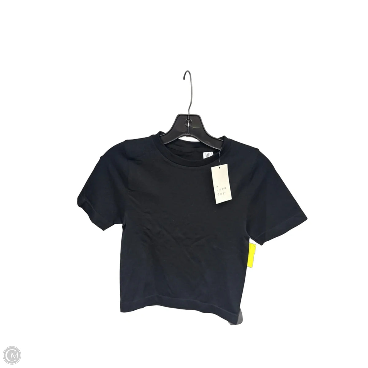 Top Short Sleeve Basic By A New Day In Black, Size: S