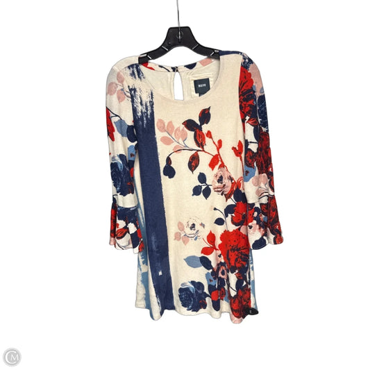 Dress Casual Midi By Maeve In Blue & Orange, Size: Xs