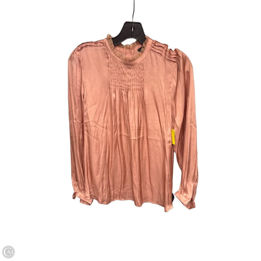 Blouse Long Sleeve By J. Crew In Peach, Size: Xs