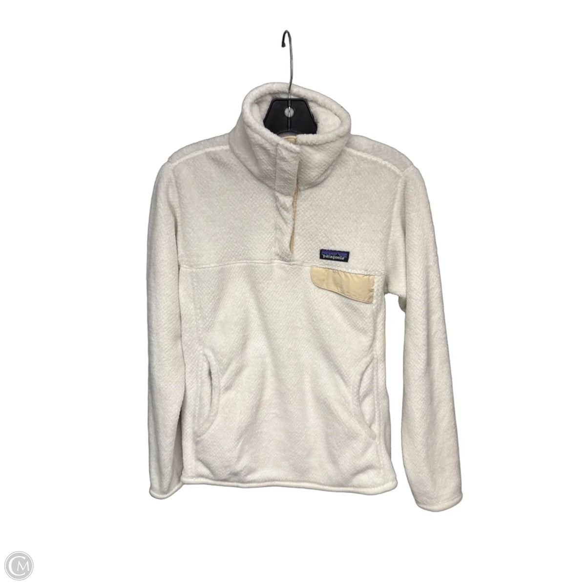 Athletic Jacket By Patagonia In White, Size: S