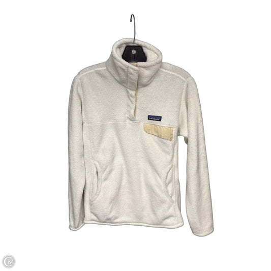 Athletic Jacket By Patagonia In White, Size: S