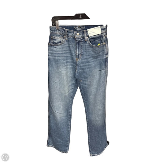 Jeans Straight By Arizona In Blue Denim, Size: 2