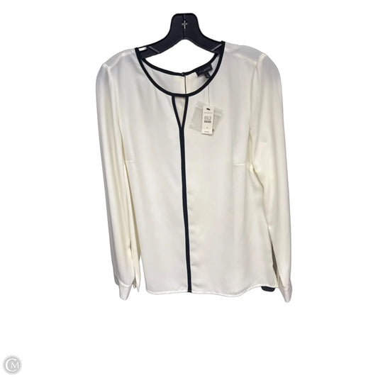 Blouse 3/4 Sleeve By Talbots In Cream, Size: S