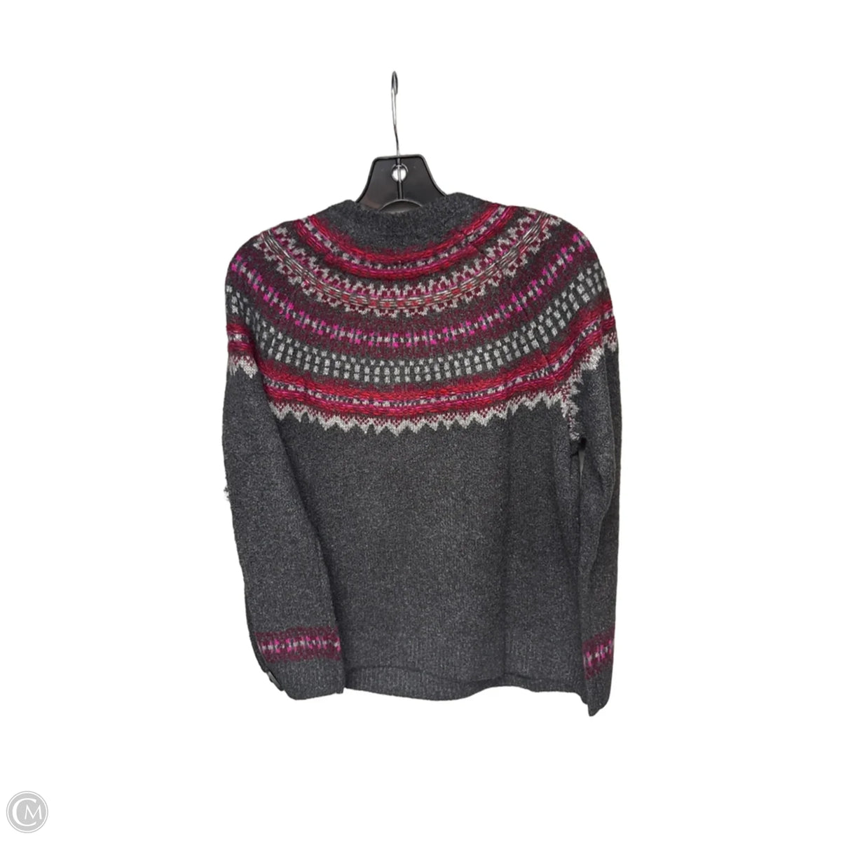 Sweater By J. Jill In Grey & Pink, Size: S