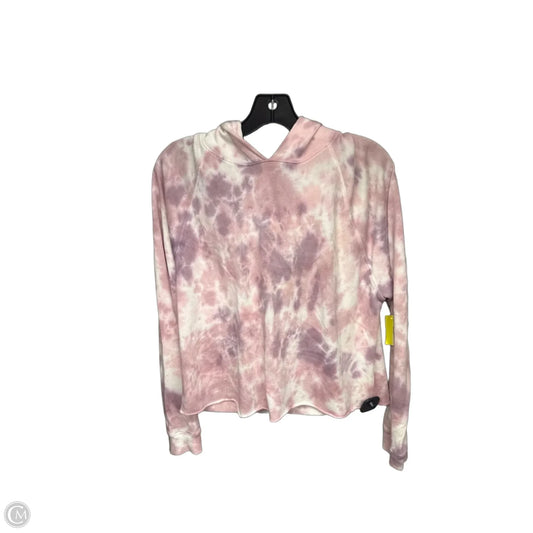 Sweatshirt Hoodie By Lucky Brand In Tie Dye Print, Size: S