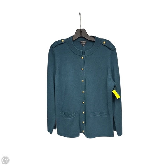Sweater By Talbots In Teal, Size: 1x