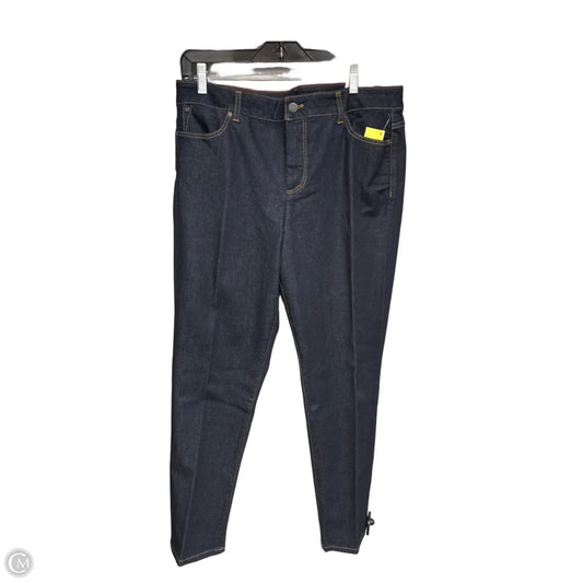 Jeans Straight By Talbots In Blue Denim, Size: 14p