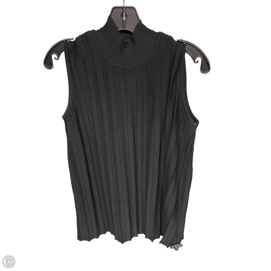Top Sleeveless By Misook In Black, Size: S