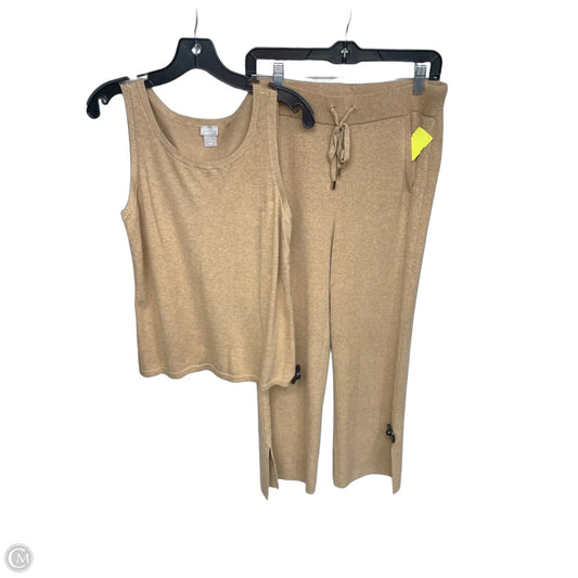 Pants Set 2pc By Chicos In Brown, Size: S