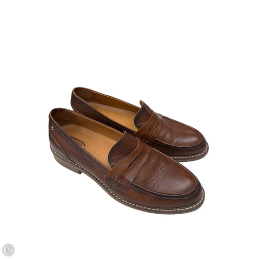 Shoes Heels Block By Pikolinos In Brown, Size: