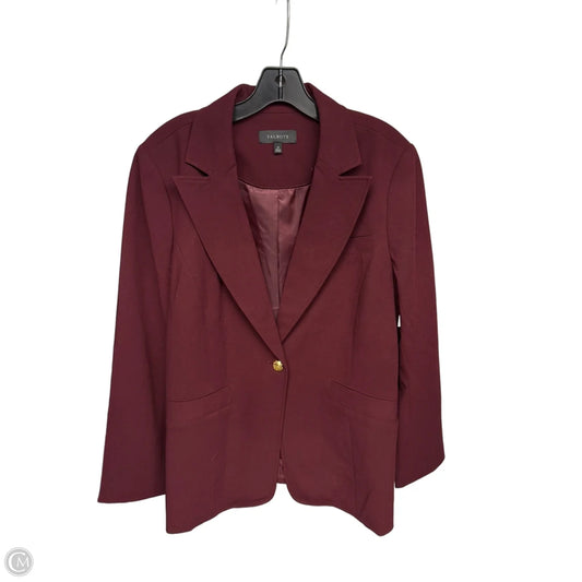 Blazer By Talbots In Maroon, Size: 14