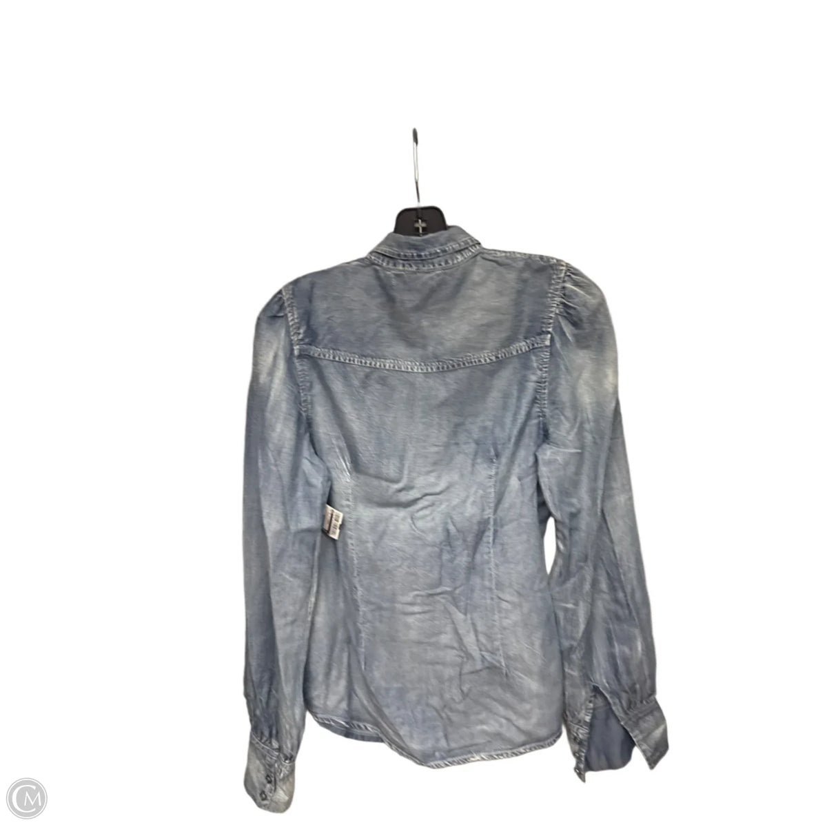Top Long Sleeve By Kut In Blue Denim, Size: M