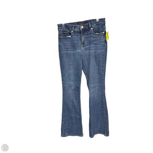 Jeans Flared By Banana Republic In Blue Denim, Size: 2