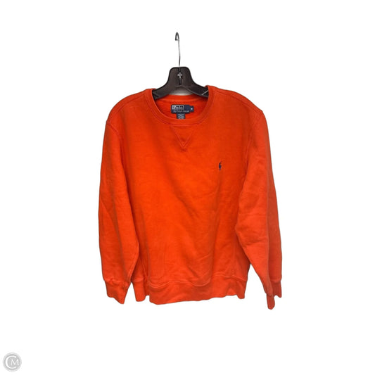 Sweatshirt Crewneck By Polo Ralph Lauren In Orange, Size: M